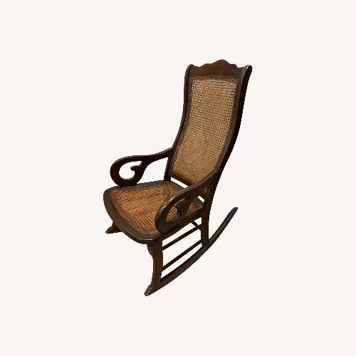 Used Rocking Chair Cane & Wood  for sale on AptDeco