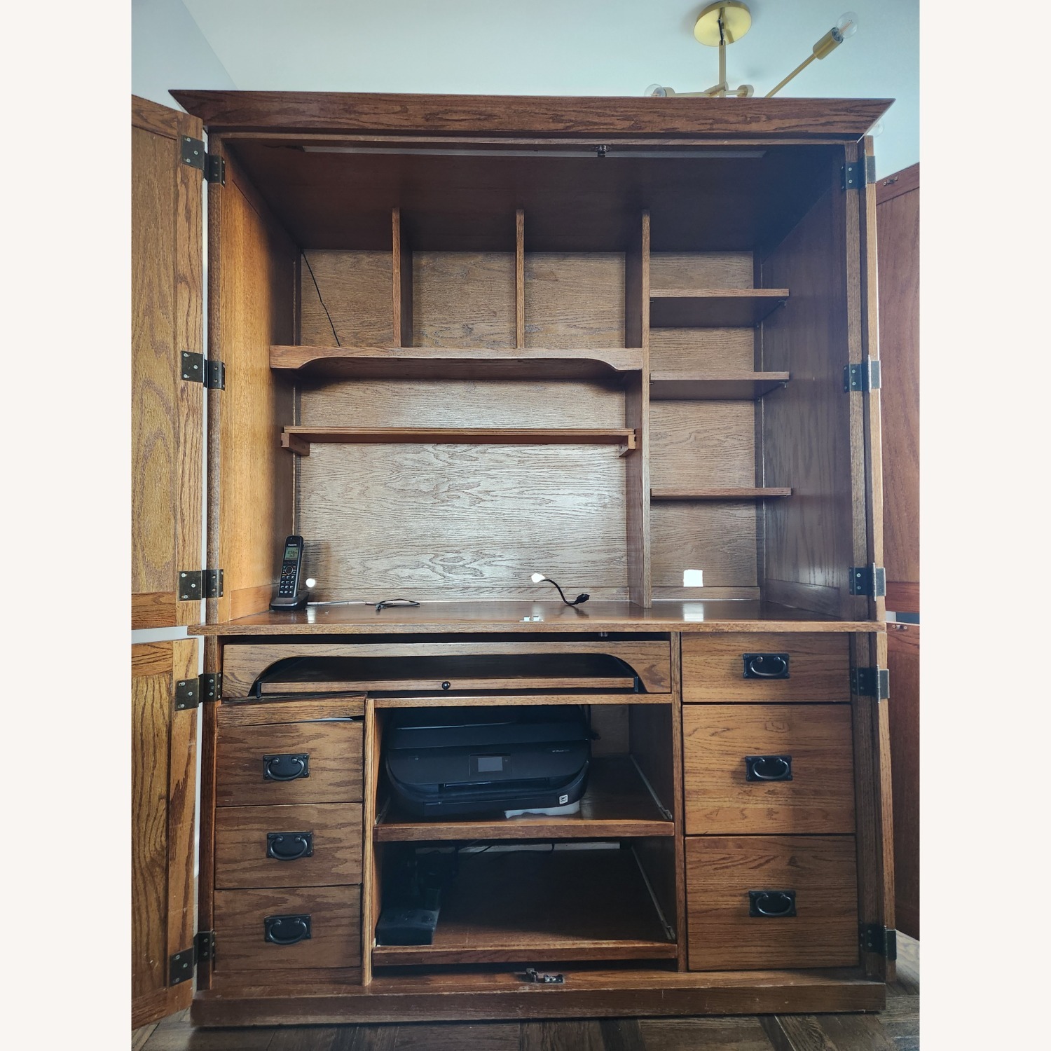 Computer Desk and Armoire - image-6