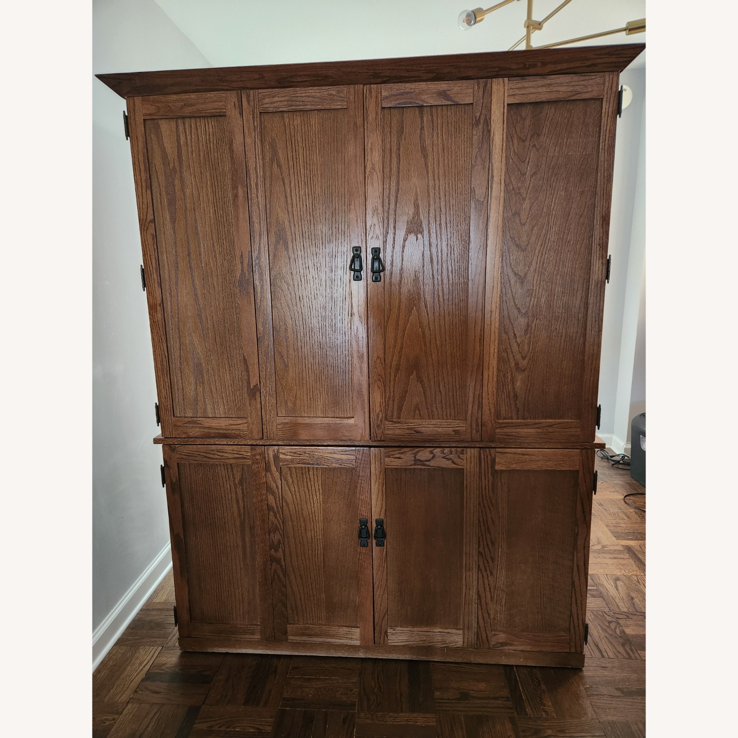 Computer Desk and Armoire - image-1