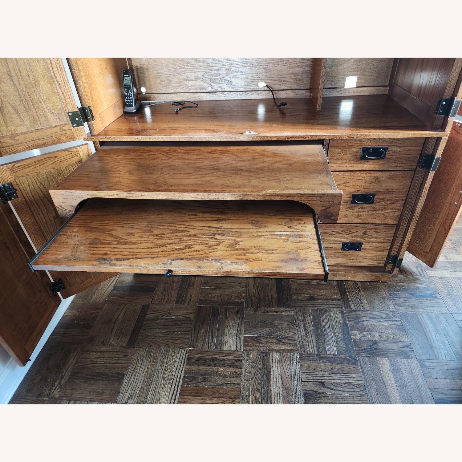 Computer Desk and Armoire - image-8