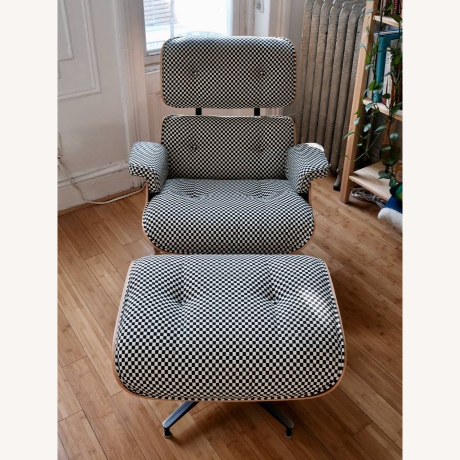 Herman Miller Eames Lounge Chair & Ottomam – Checker - image-4