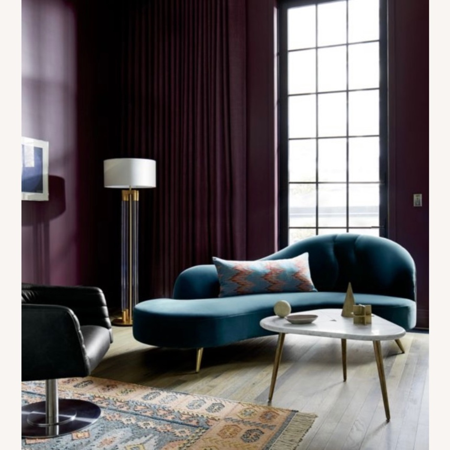 CB2 Chaise Lounge Peacock - image-1