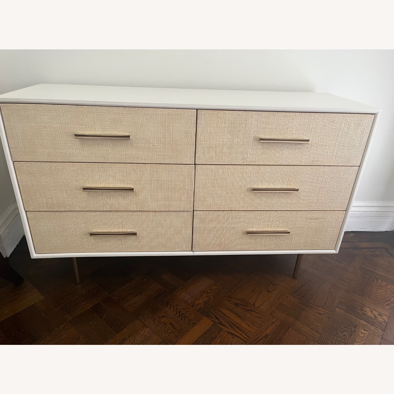 West Elm Margot Raffia 6-Drawer Dresser (56") - image-6
