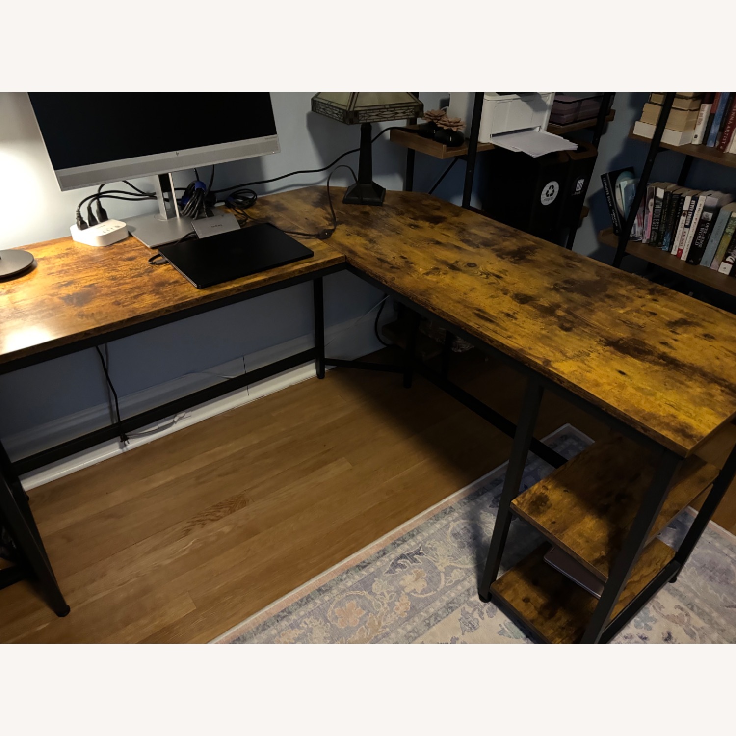 Wayfair Enprise 54.3'' L-Shaped Metal Base Writing Desk - image-8