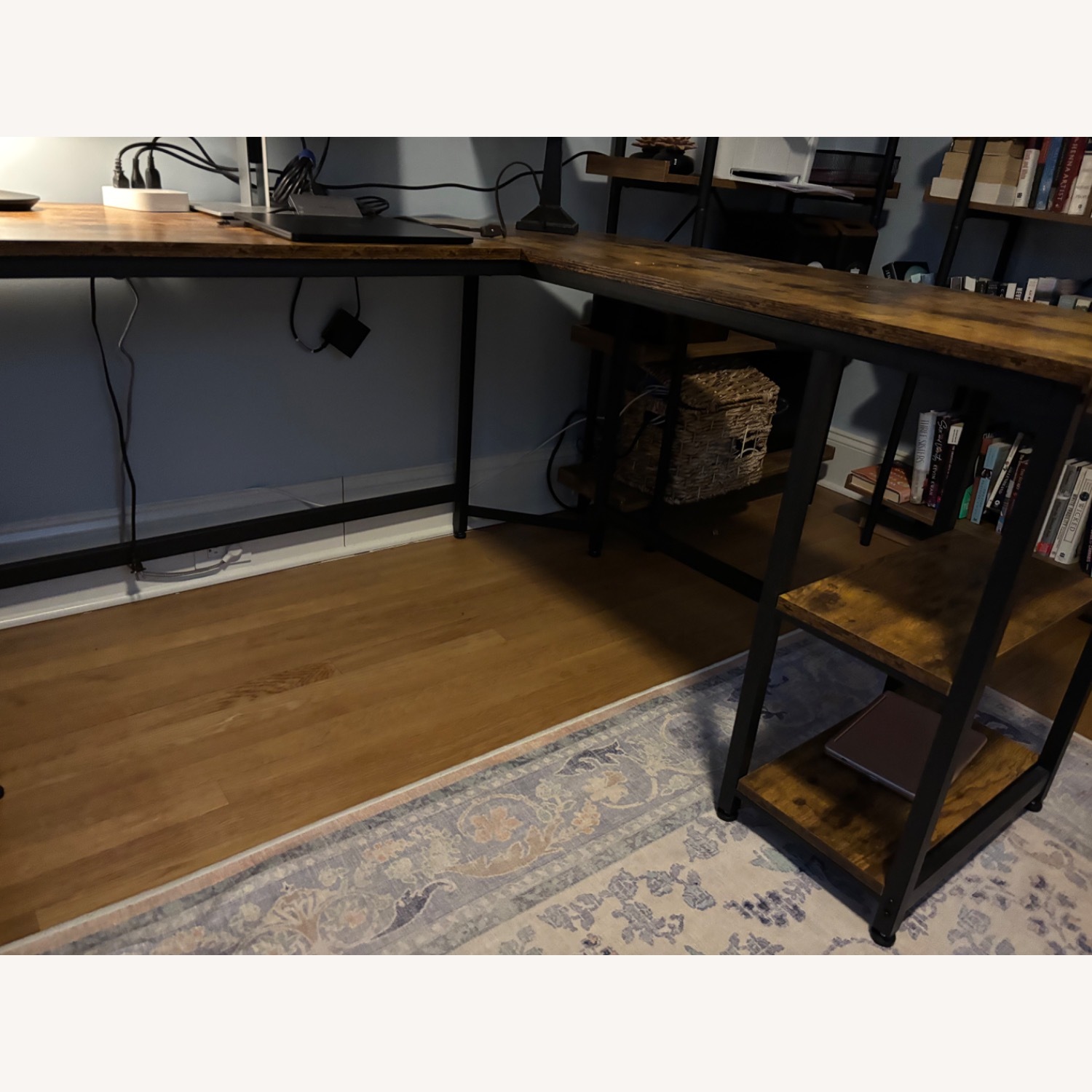 Wayfair Enprise 54.3'' L-Shaped Metal Base Writing Desk - image-5