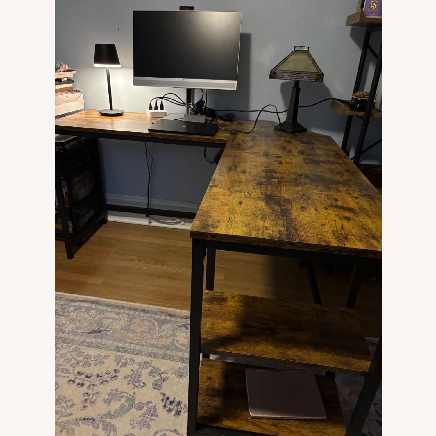 Wayfair Enprise 54.3'' L-Shaped Metal Base Writing Desk - image-3