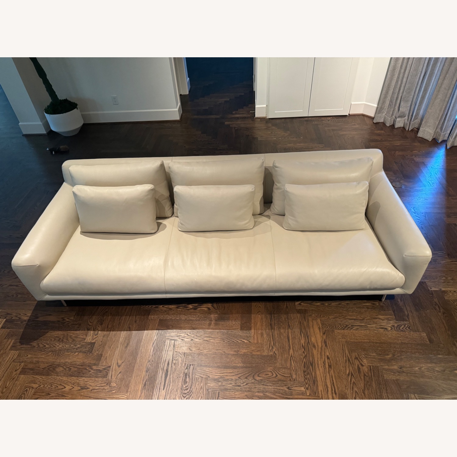 Design Within Reach Lecco Sofa 110" - Leather - image-5