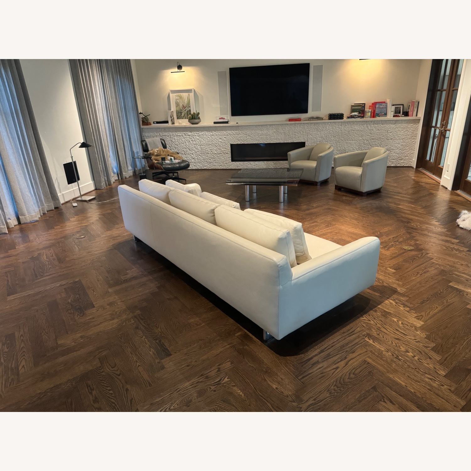 Design Within Reach Lecco Sofa 110" - Leather - image-2