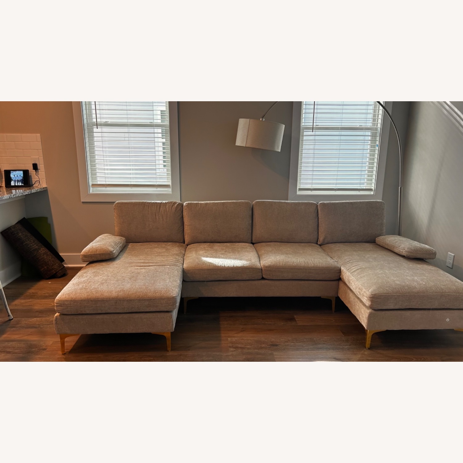 Wayfair Orlando U-Shape Fabric Upholstered Sectional Sofa - image-3