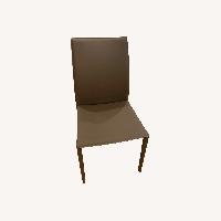 Nuevo Brown Leather Dining Chair