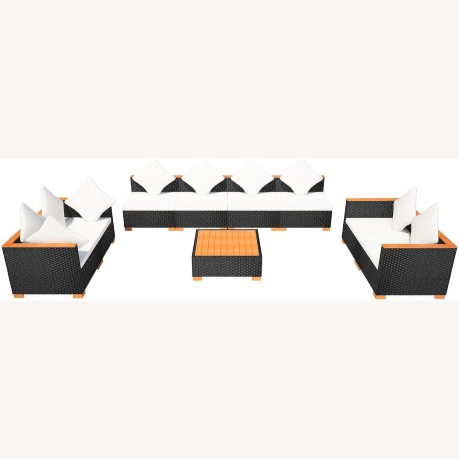 Patio Sofa Set 9 Piece - image-2