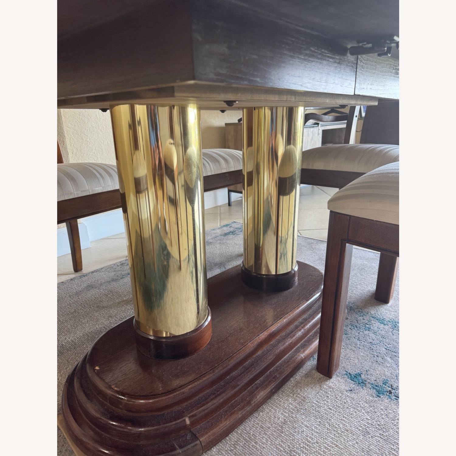 Cherry Wood Table and Chairs - AptDeco