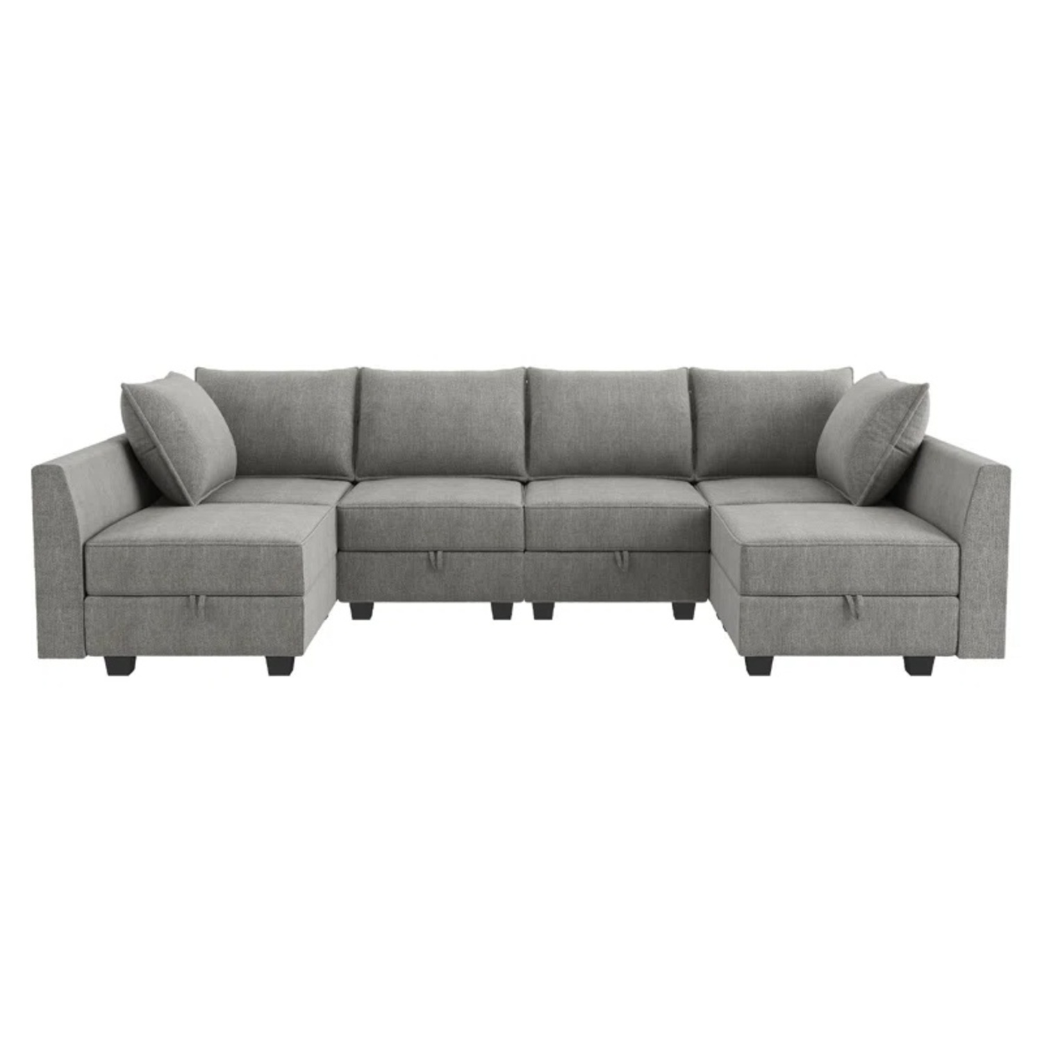 Wayfair  Latitude Run U Shaped Modular Sectional Sofa - image-4
