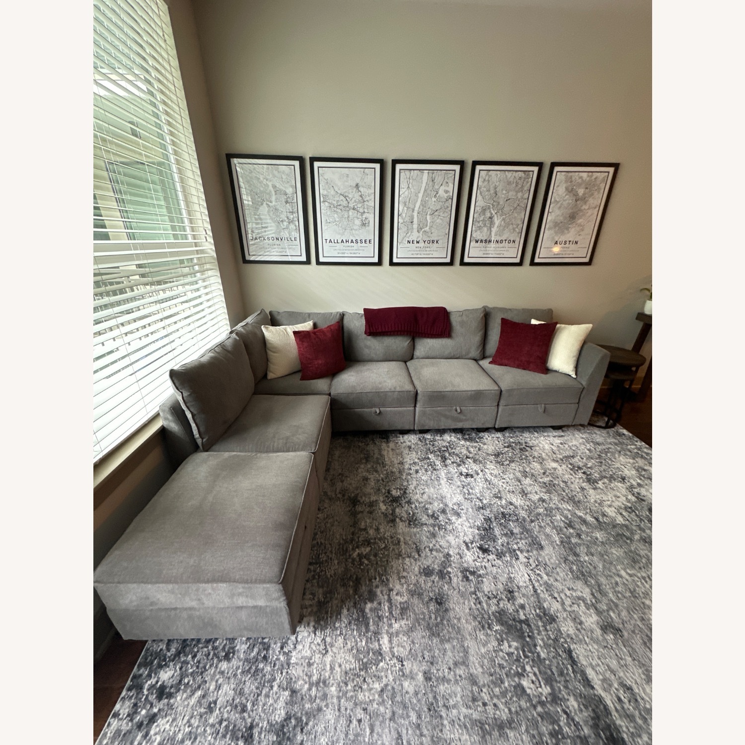 Wayfair  Latitude Run U Shaped Modular Sectional Sofa - image-1