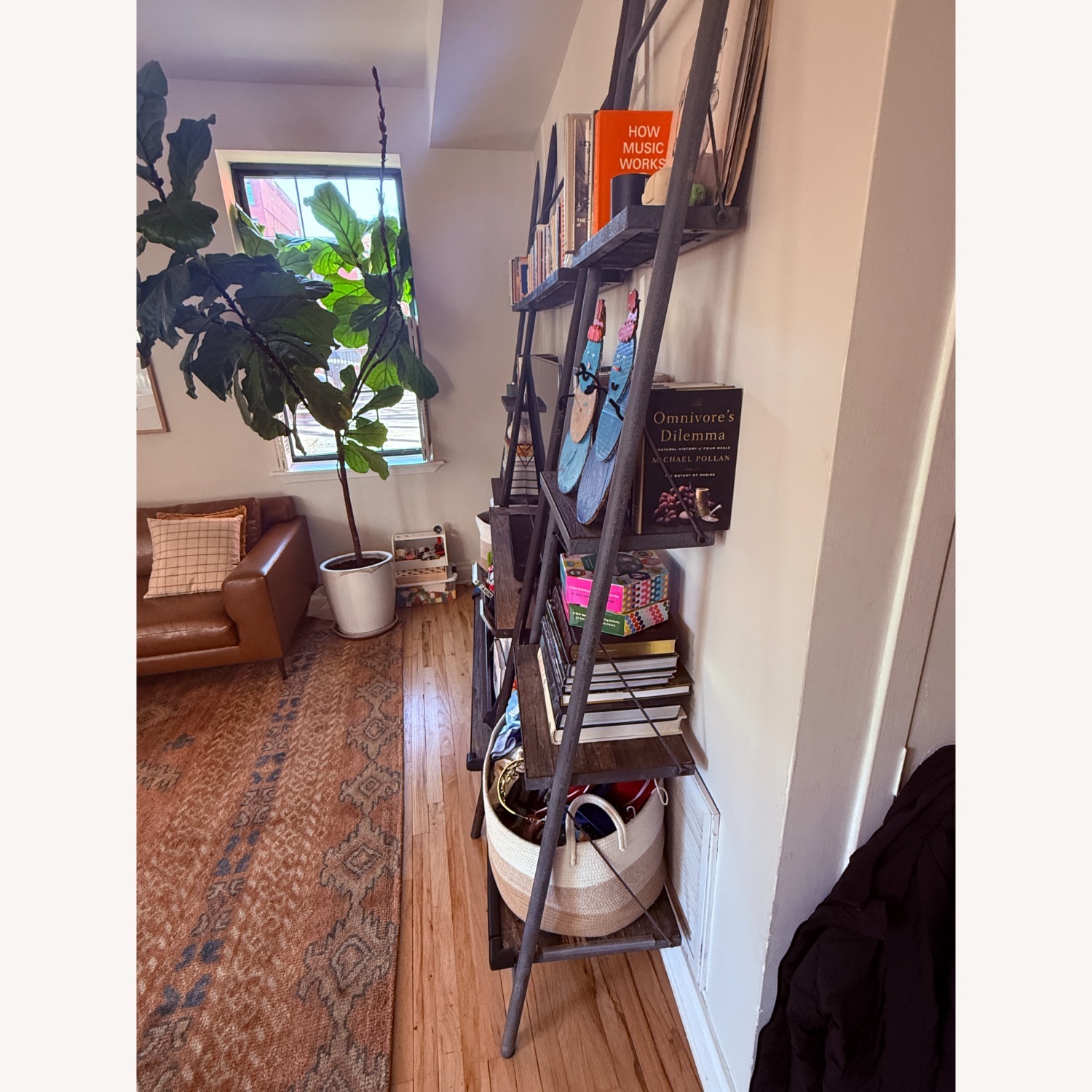 Restoration Hardware Wood & Iron Bookcase Set - image-2