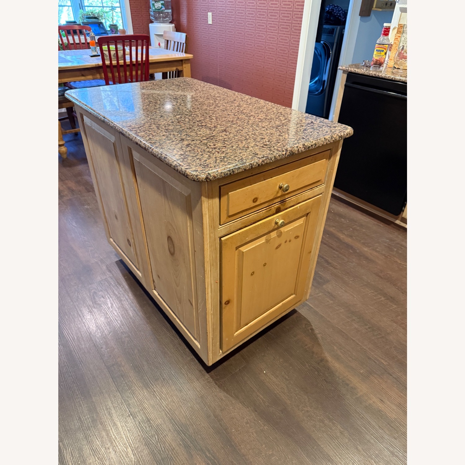 Granite Top Kitchen Island - image-2