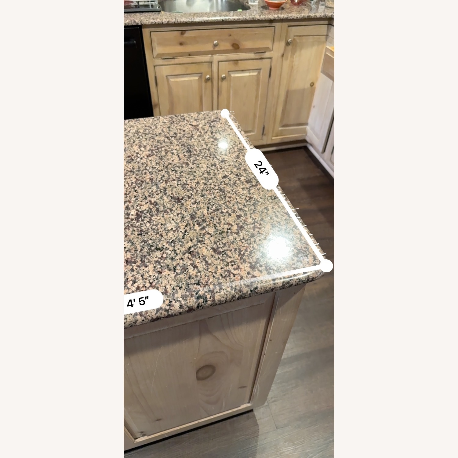 Granite Top Kitchen Island - image-4