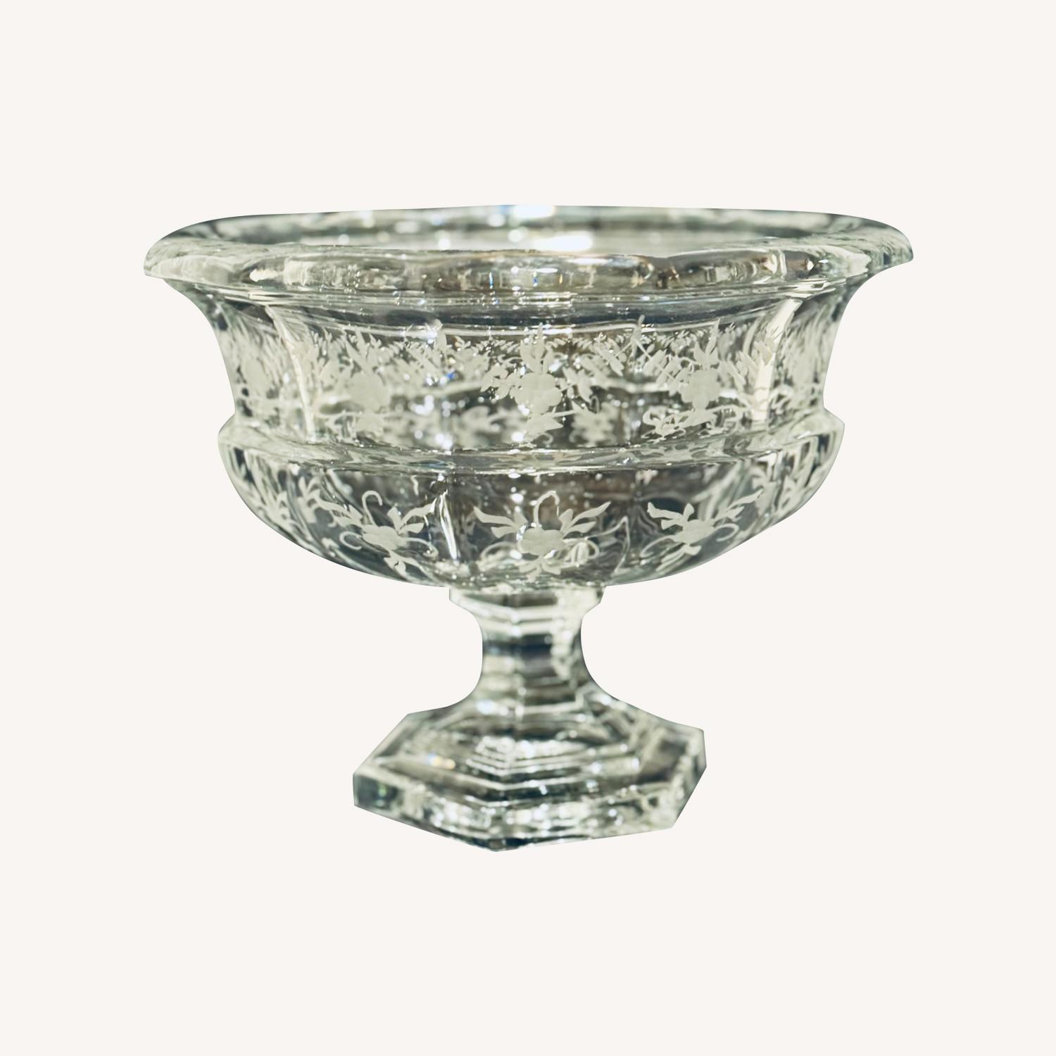 Tiffany & Co. Biedermeier Footed Crystal Bowl - image-0