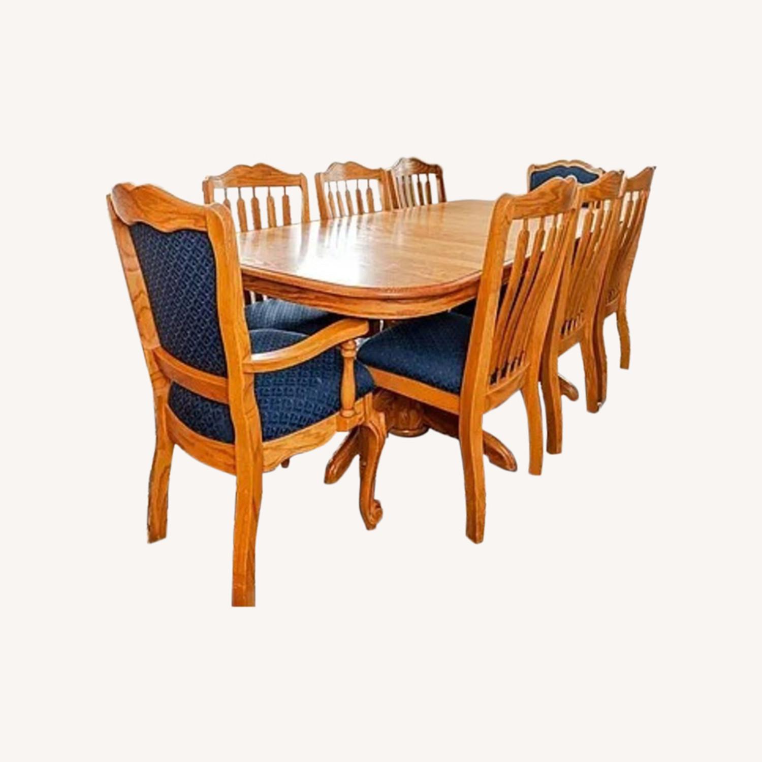Kushwood Solid Oak Dining Room Set AptDeco