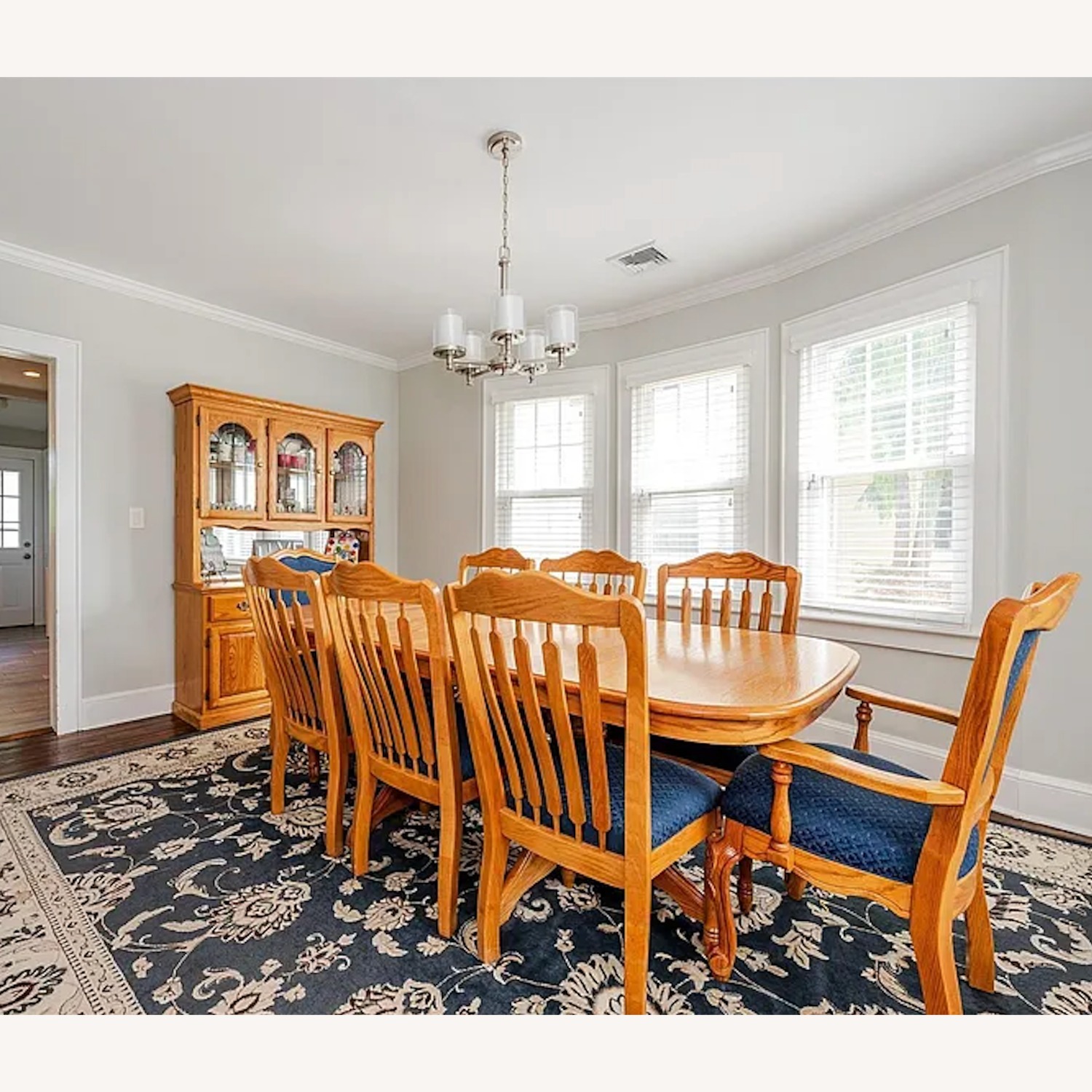 Kushwood Solid Oak Dining Room Set - image-2