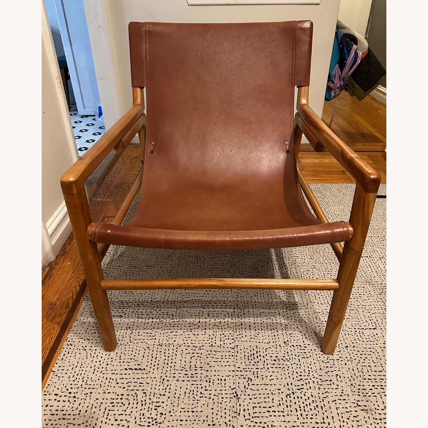 Wisteria Ruli Low-Sitting Leather Side Chair - image-6