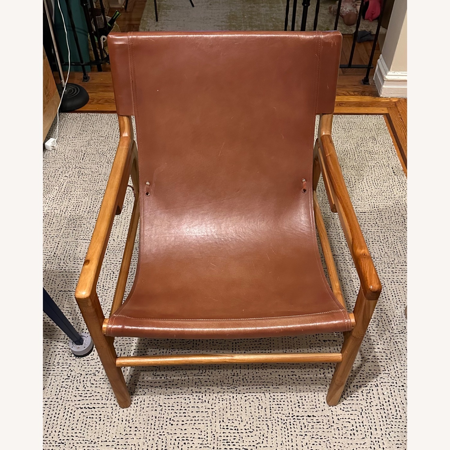 Wisteria Ruli Low-Sitting Leather Side Chair - image-9