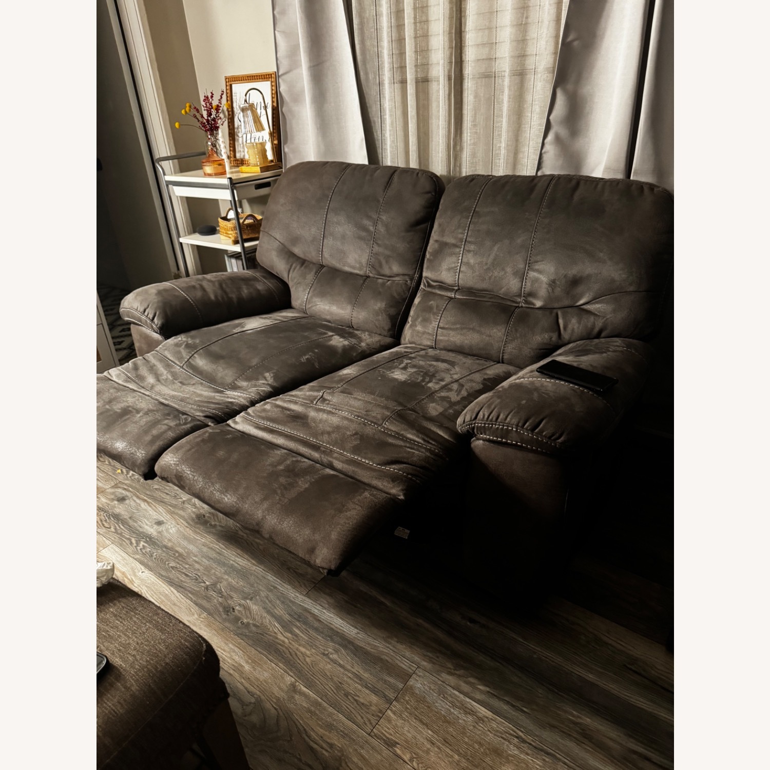 Living Spaces Loveseat Recliner - AptDeco