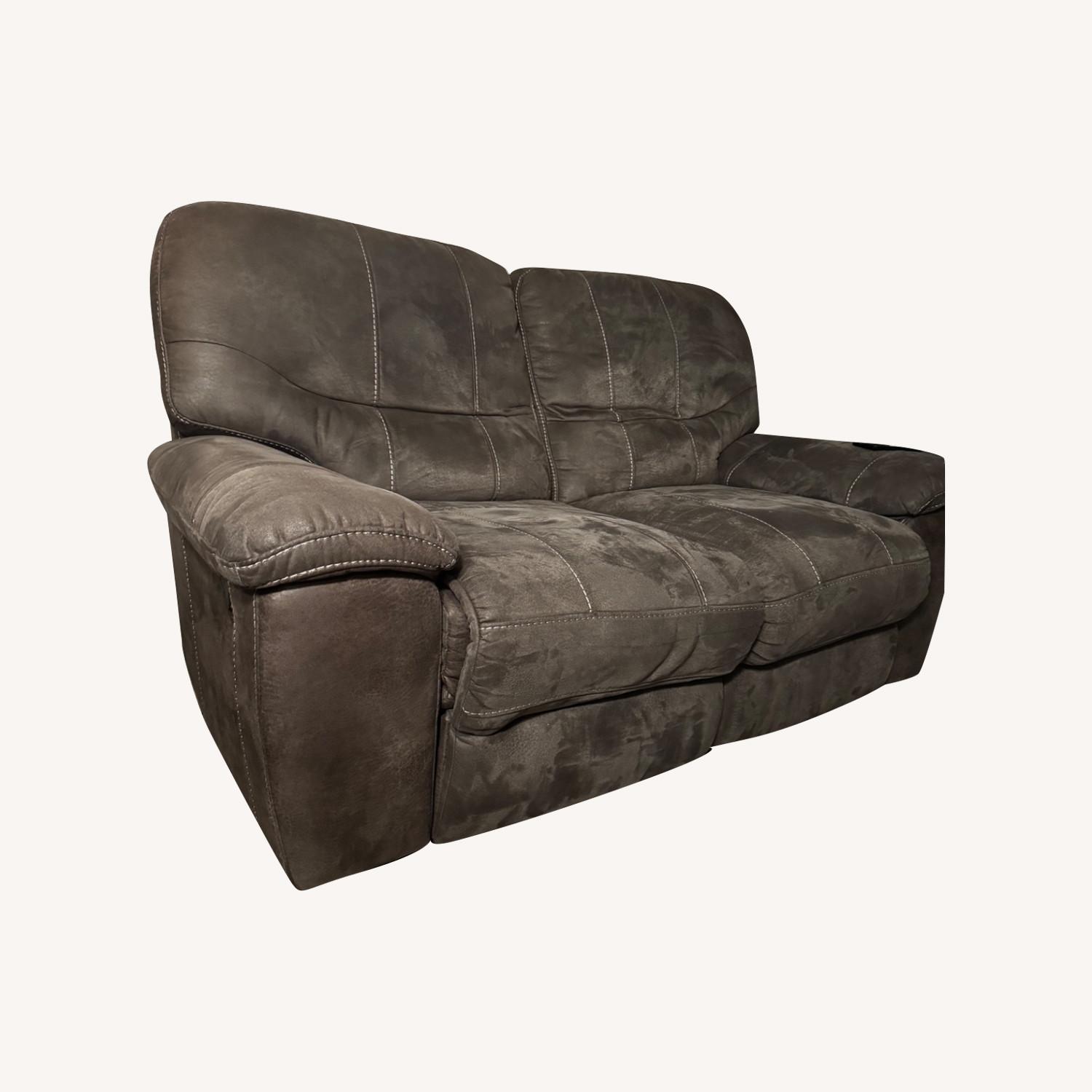 Living Spaces Loveseat Recliner - AptDeco