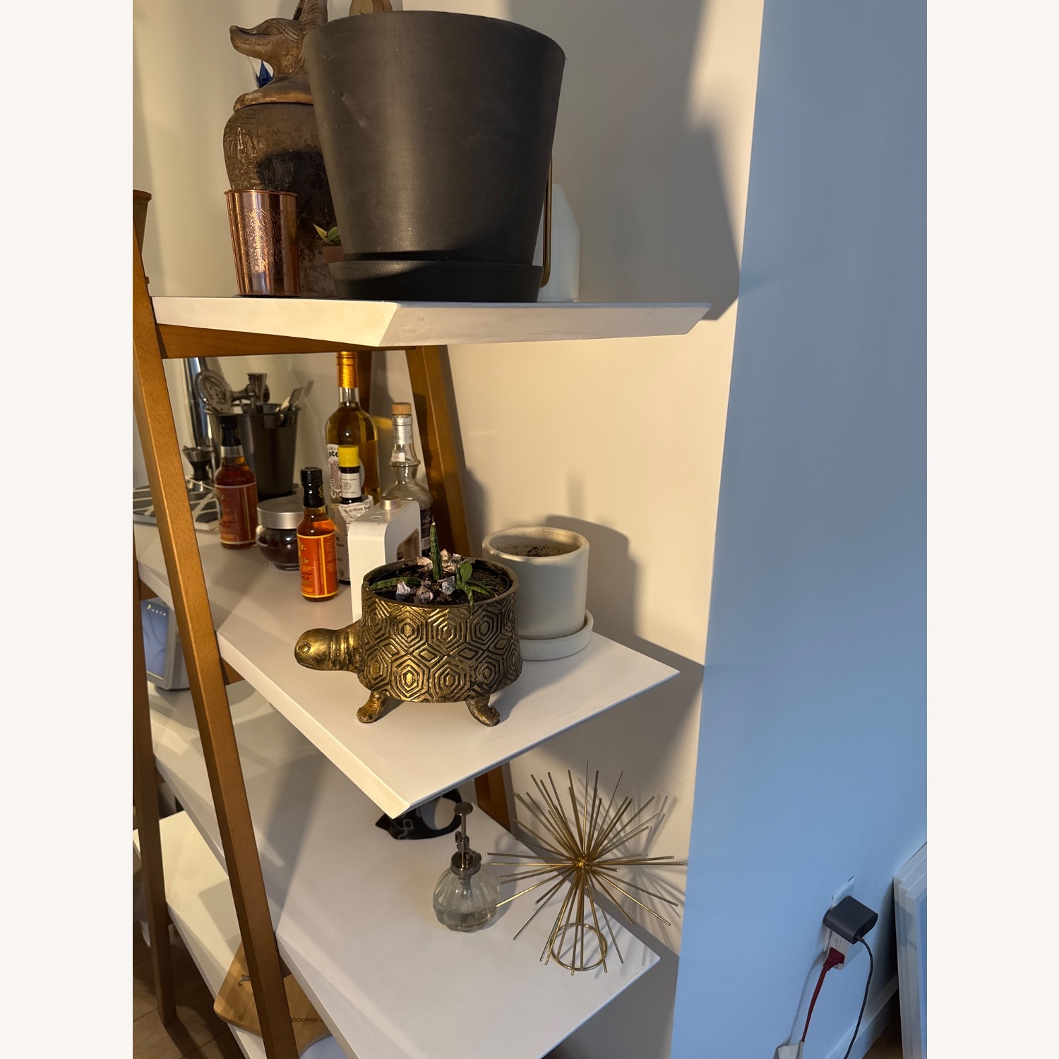 Article Caliper 47" Shelf - White/Walnut - image-4