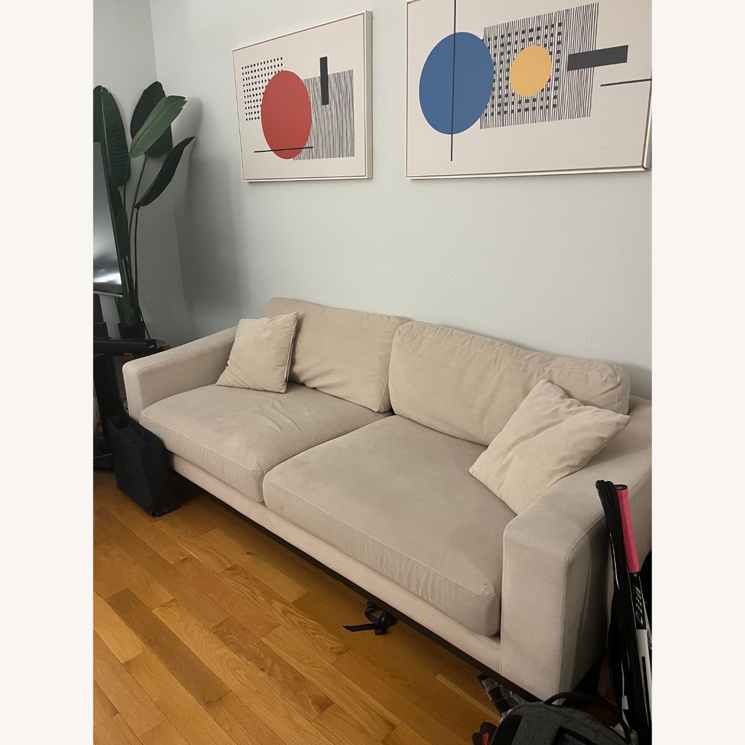 Elle Decor Cream Sofa - image-2
