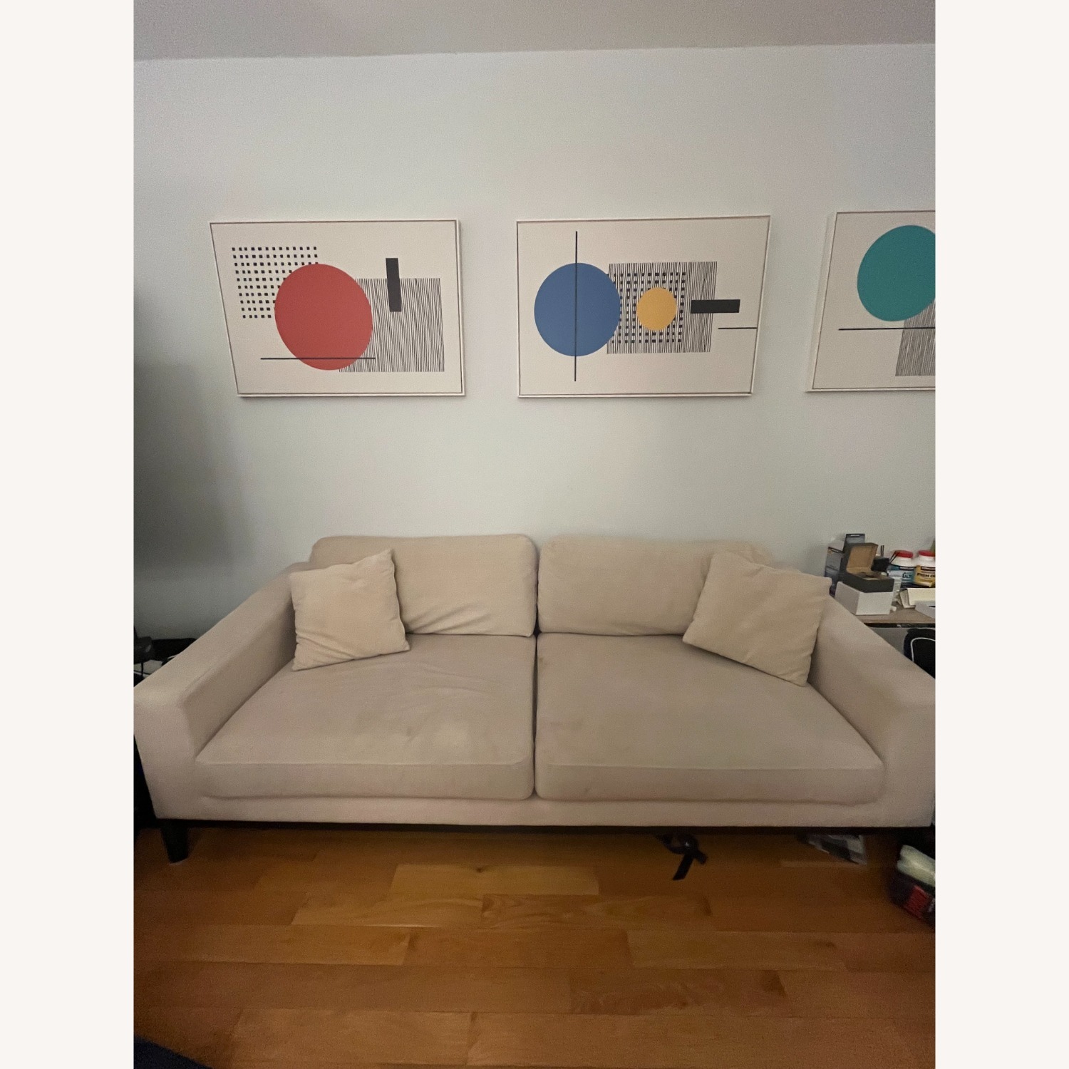 Elle Decor Cream Sofa - image-3