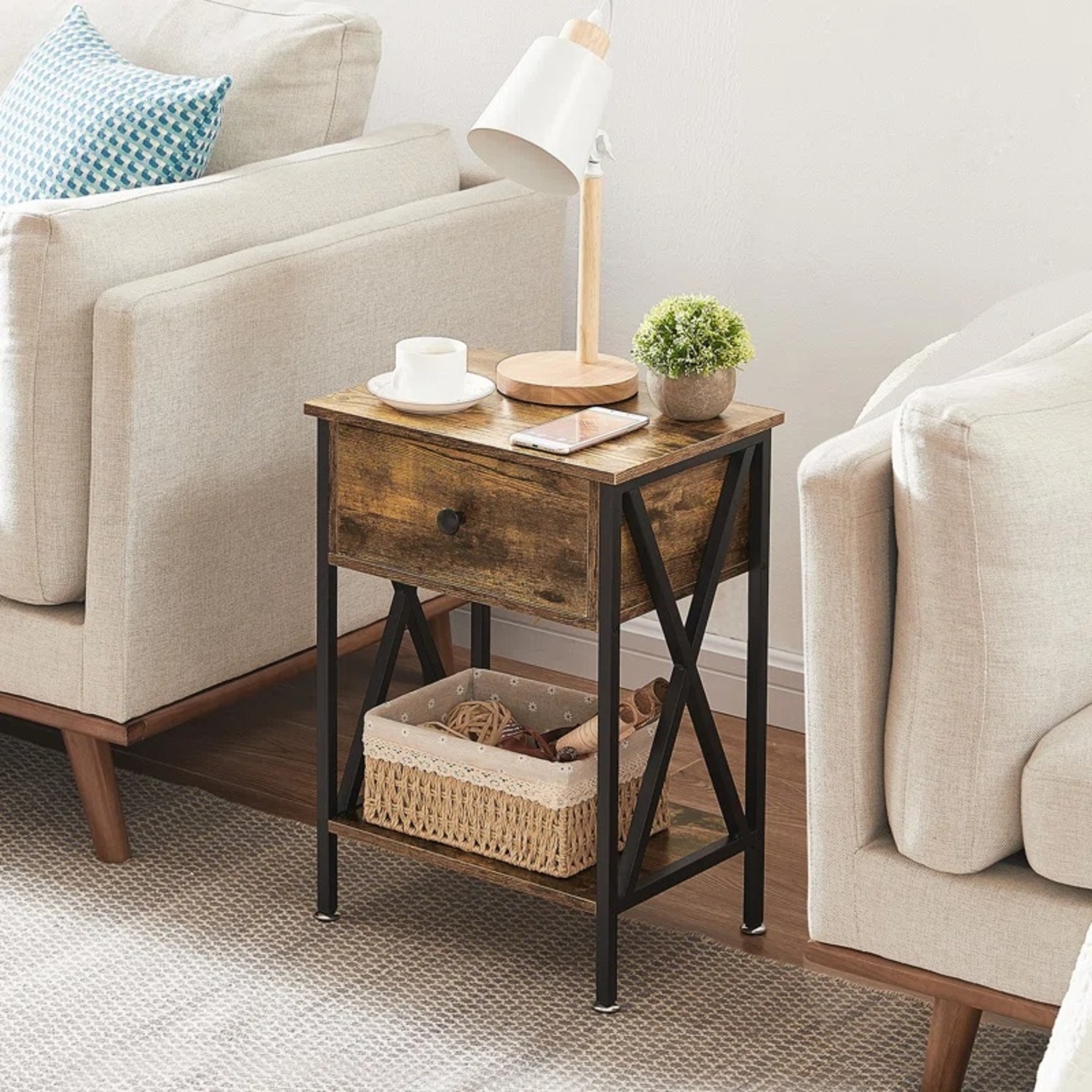 Wayfair Kempst Two Wooden Nightstands - image-4