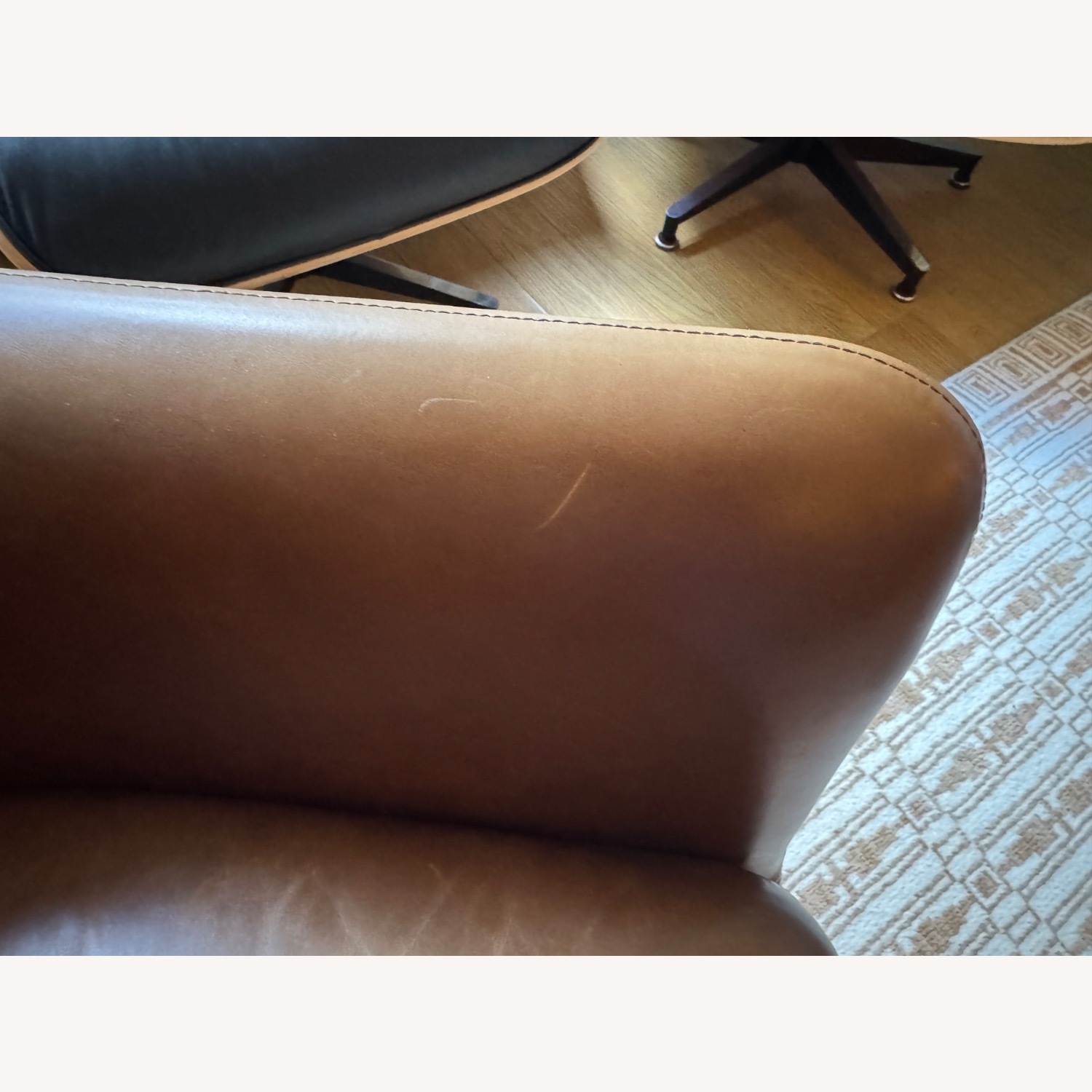 Crate & Barrel Clancy Leather Accent Chair  - image-4