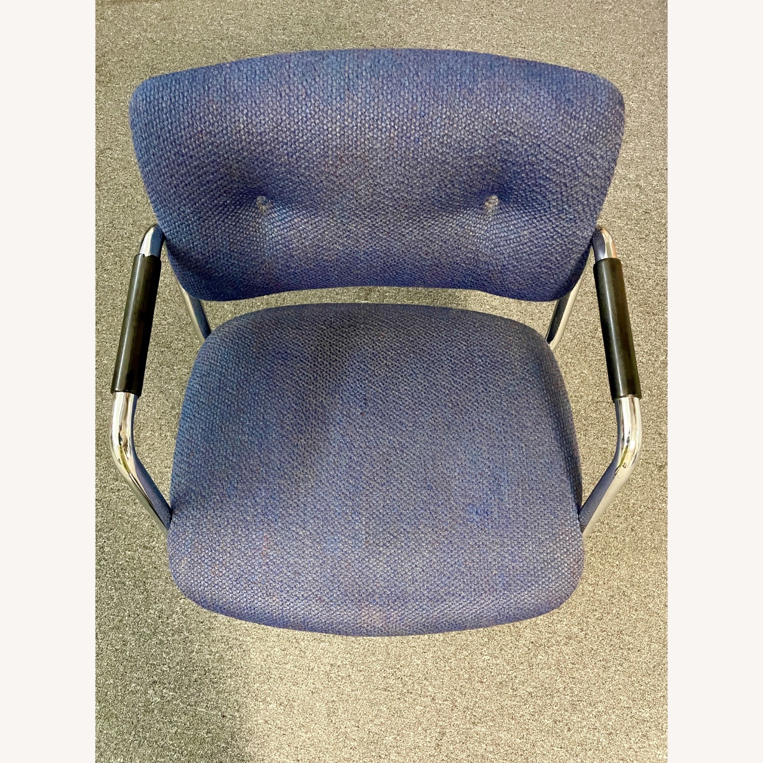 Vintage Steelcase Chrome Cantliever Chairs - image-4