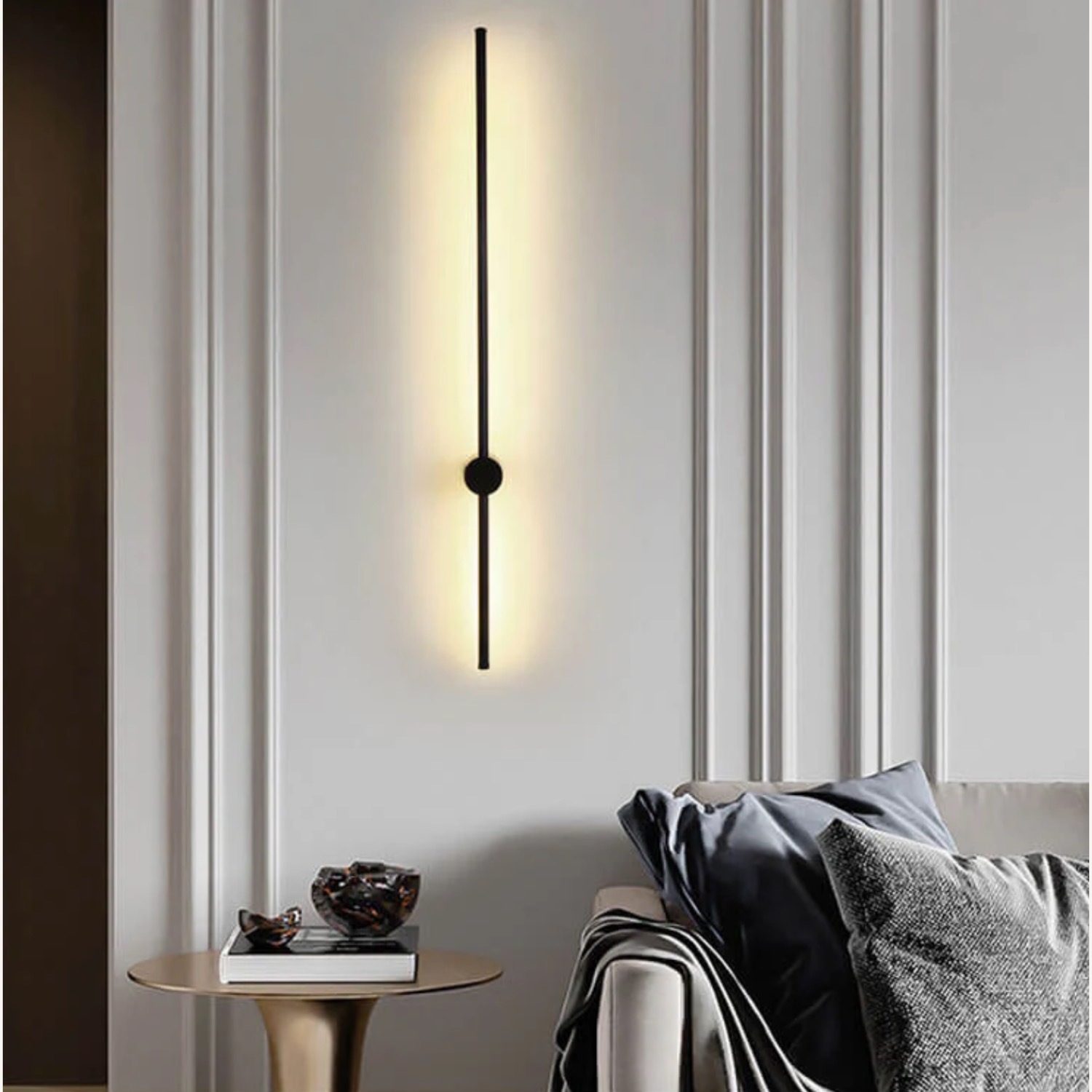 Modern Minimalist Long Strip Led Wall Sconce - image-1