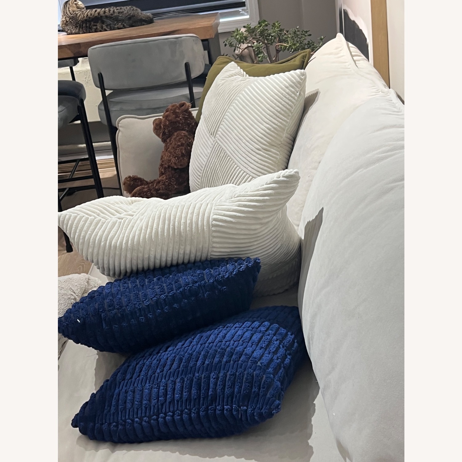 Microfiber Modular Sofa - Cream - image-11