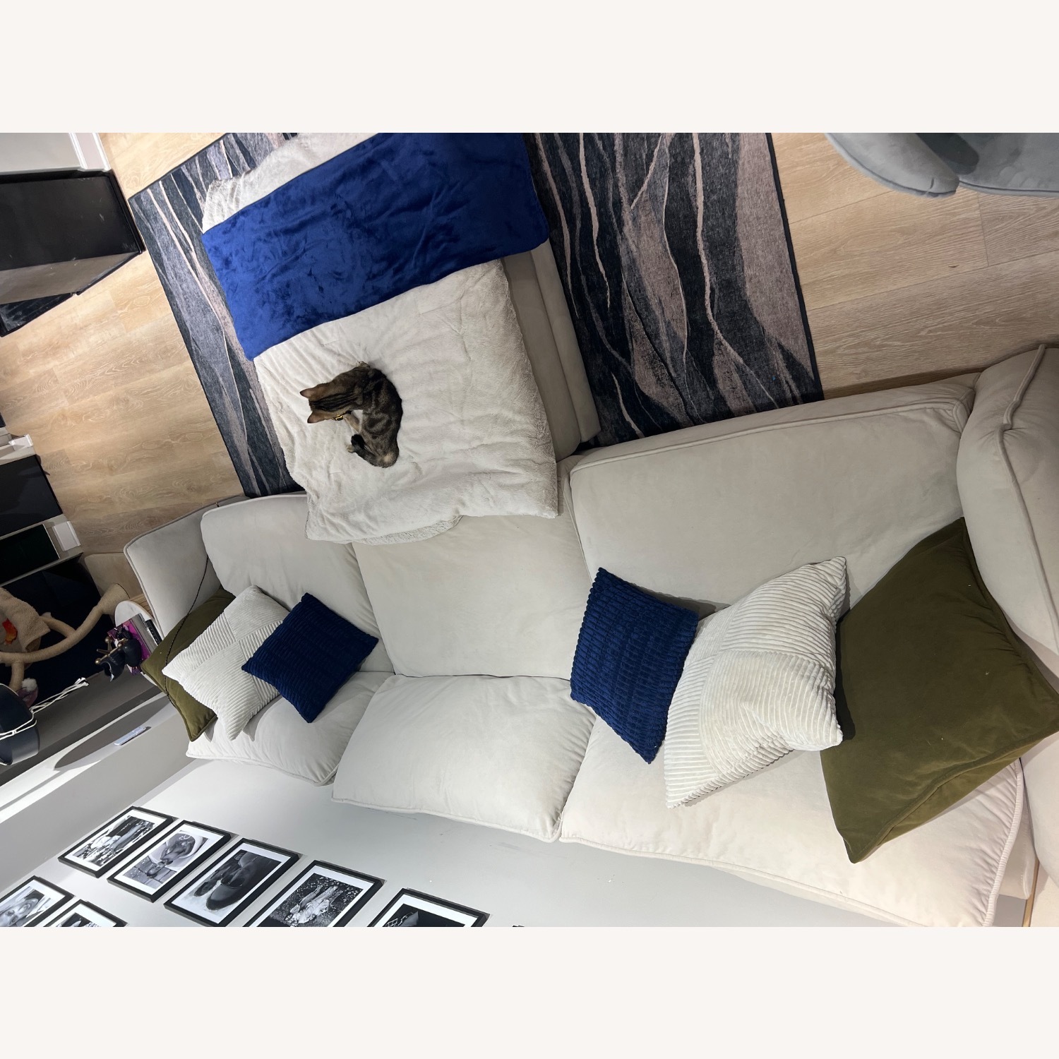 Microfiber Modular Sofa - Cream - image-7