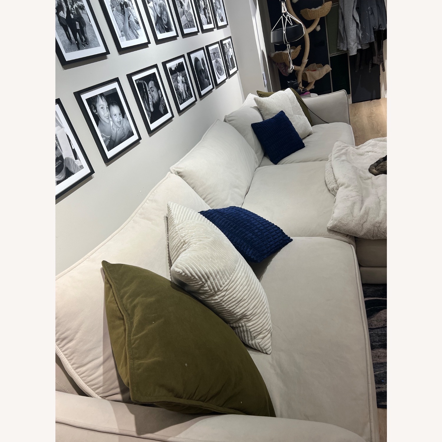 Microfiber Modular Sofa - Cream - image-3