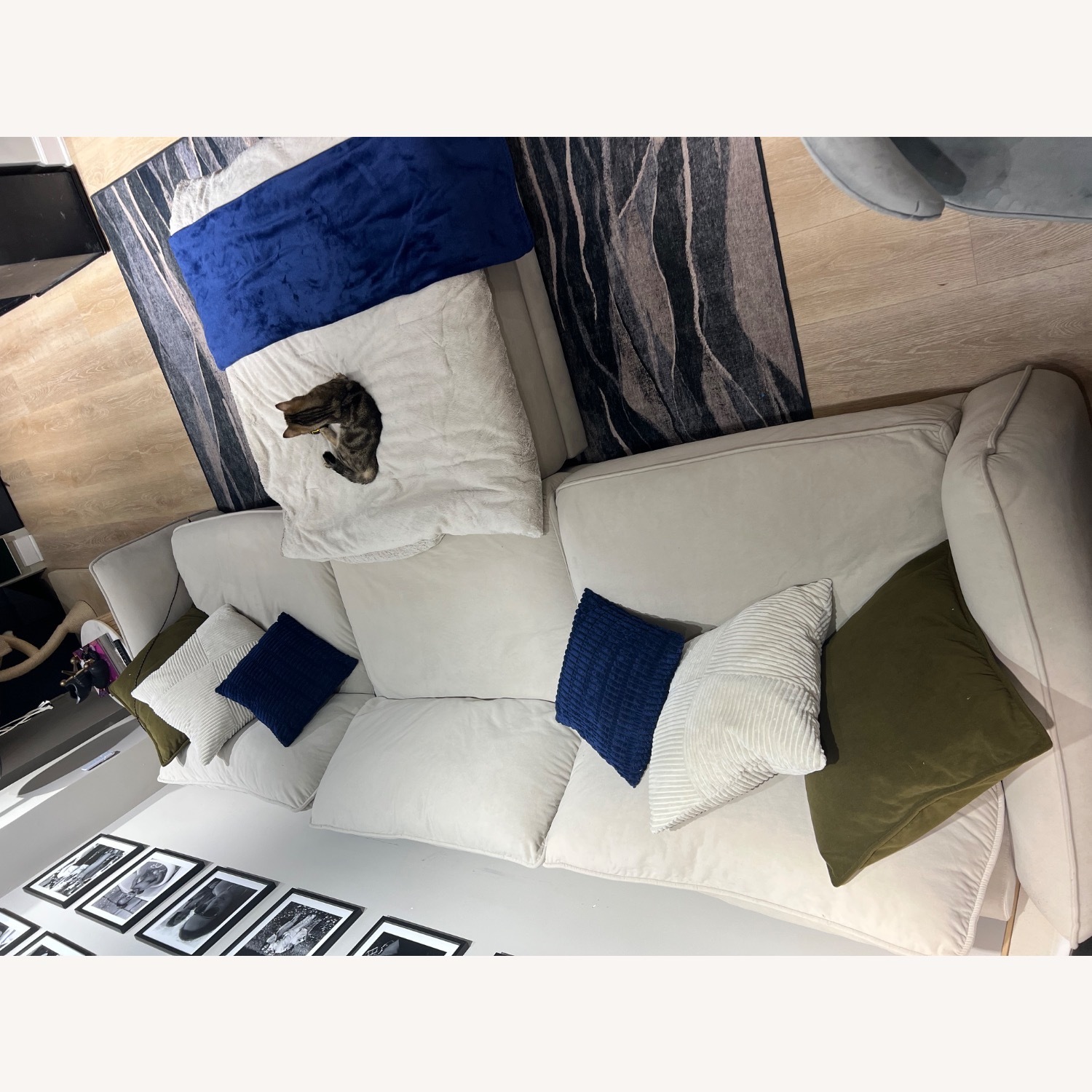 Microfiber Modular Sofa - Cream - image-1