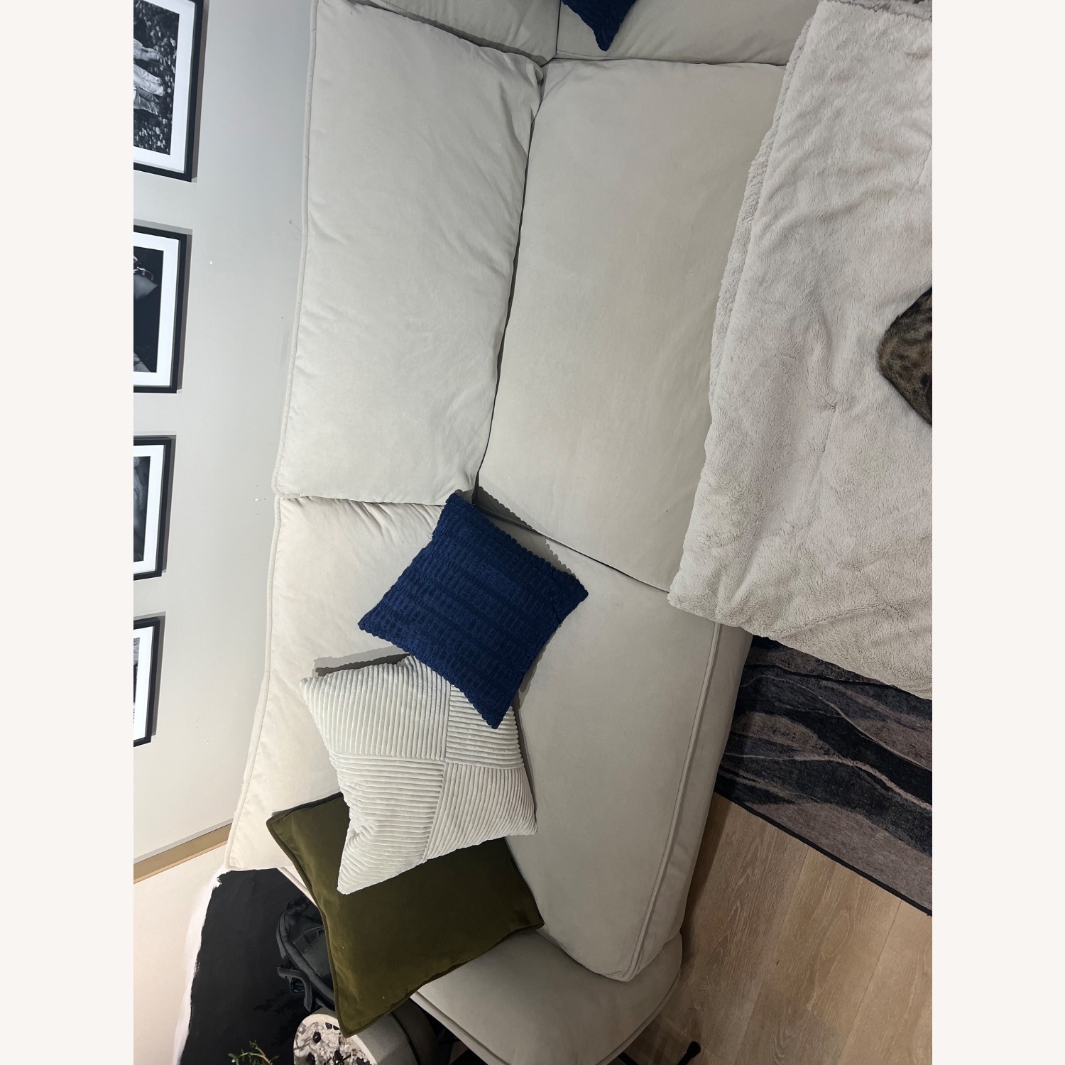 Microfiber Modular Sofa - Cream - image-8