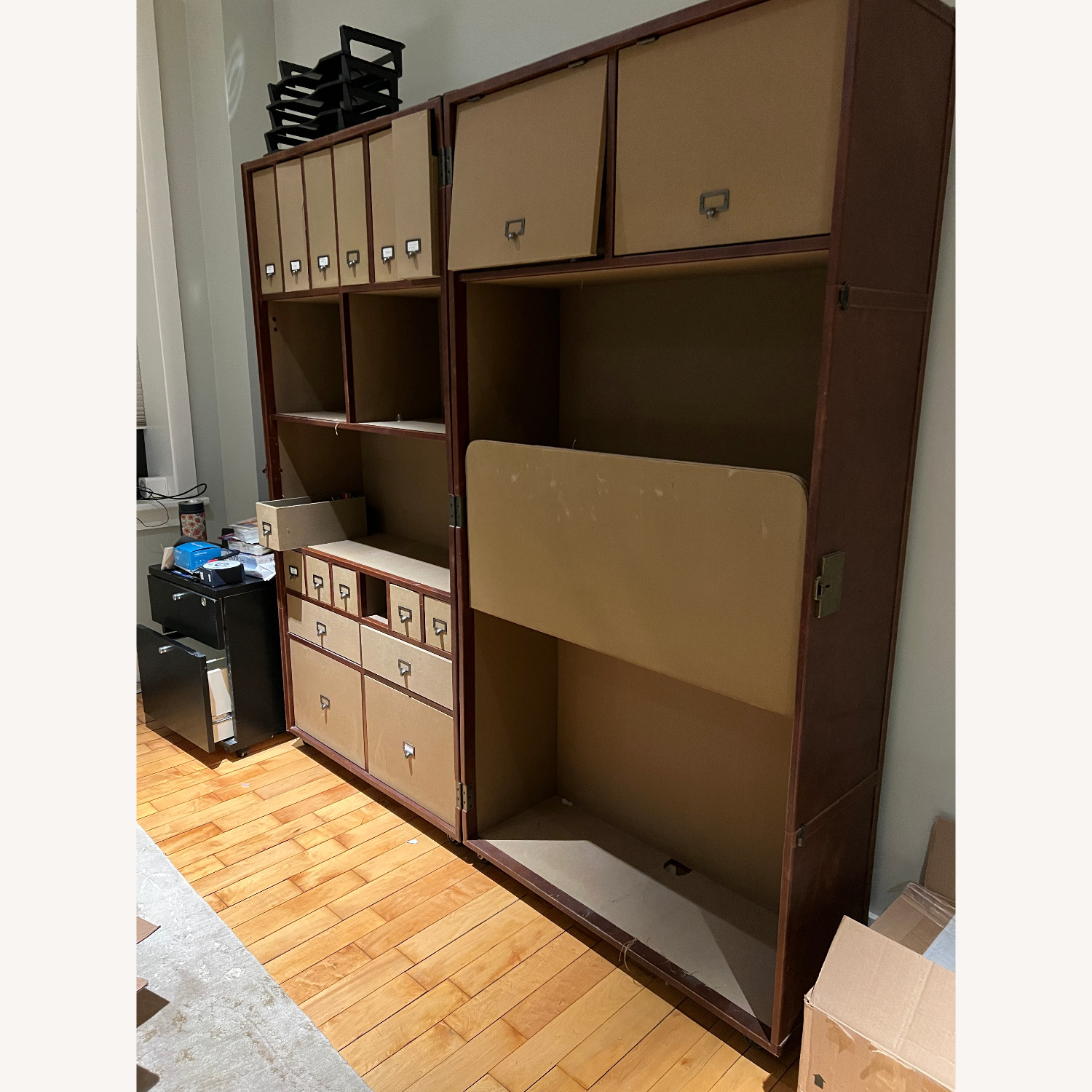 Restoration Hardware Mayfair Steamer Trunk Secretary Desk - image-1