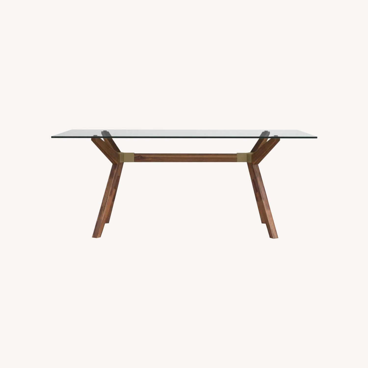 AllModern Walter Rectangular Glass Dining Table - image-0