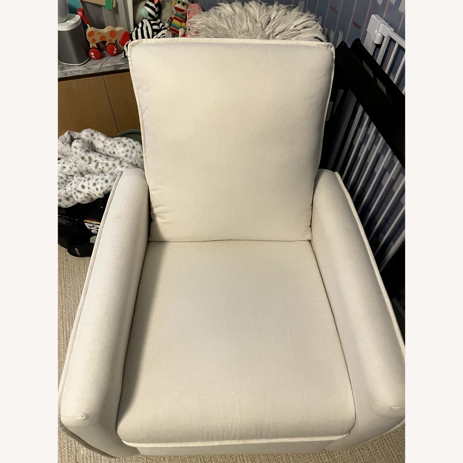 Davinci Penny Recliner Glider in Performance Cream - image-8