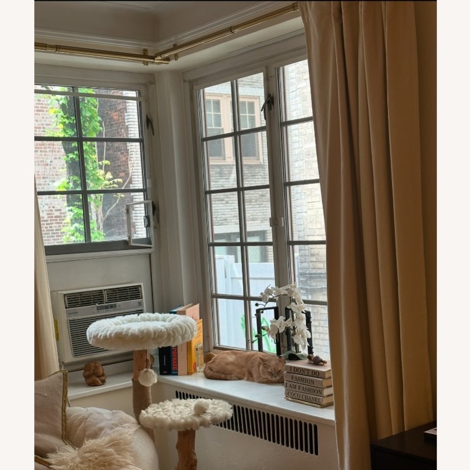 West Elm Antique Brass Curtain Rods  - image-5