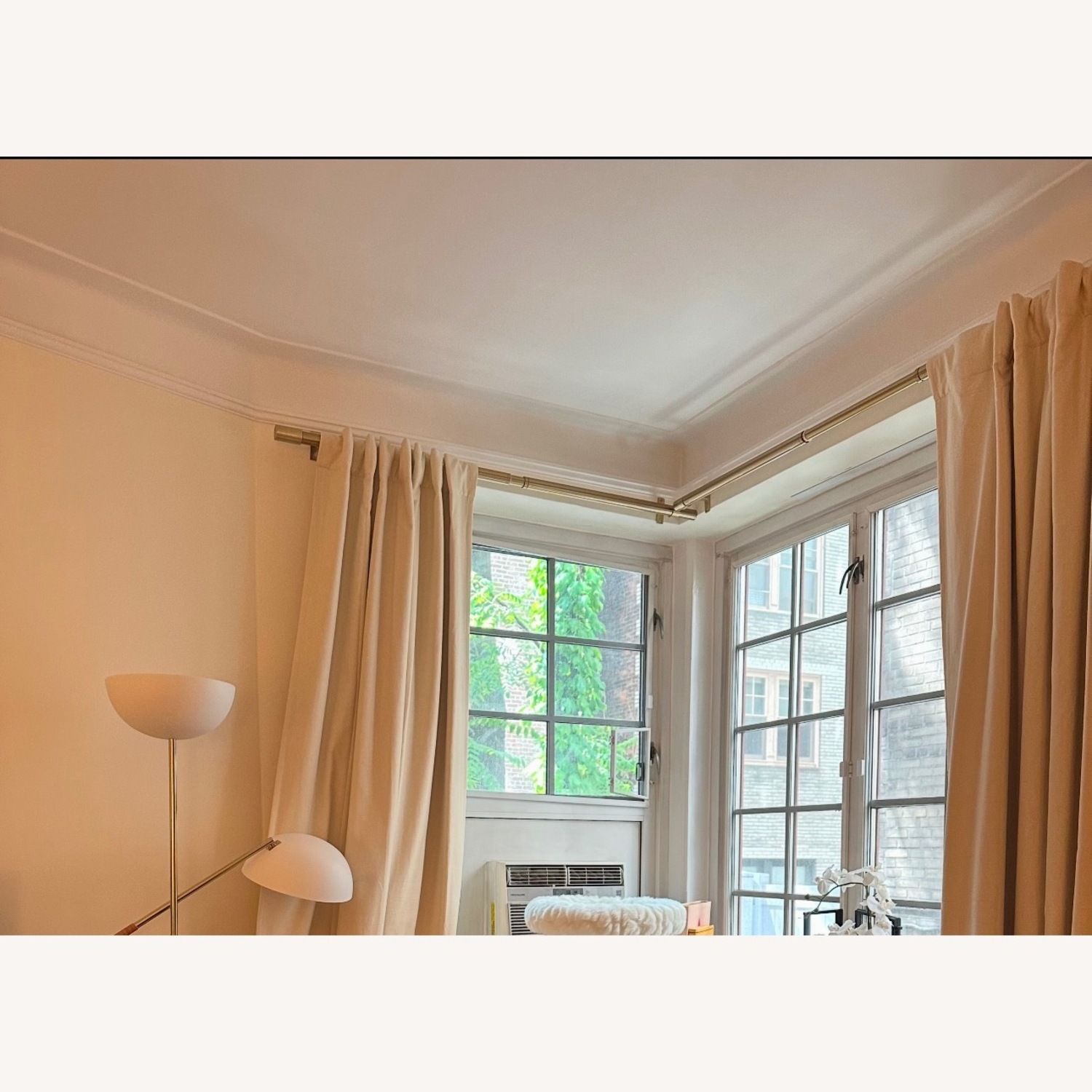 West Elm Antique Brass Curtain Rods  - image-4