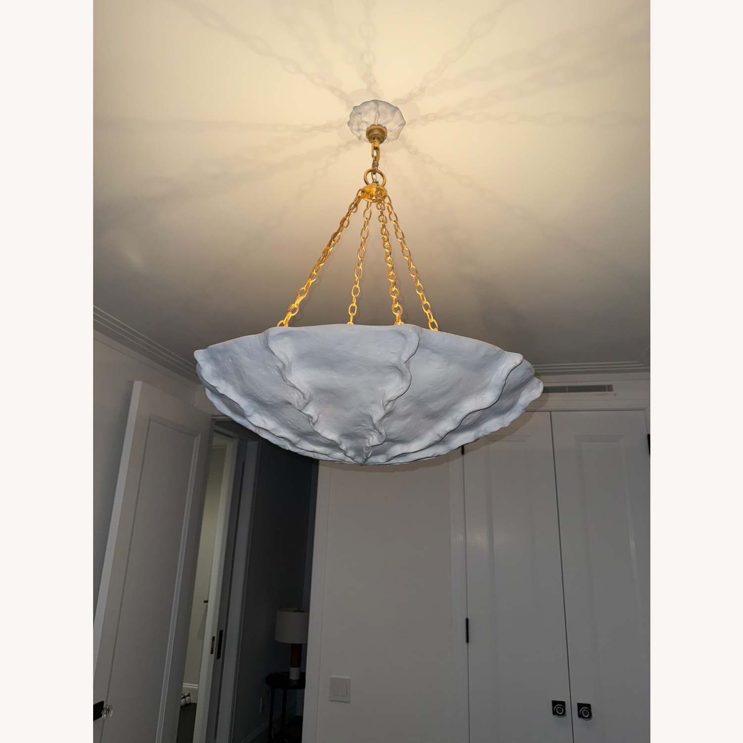 Aerin Benit Medium Gold Sculpted Chandelier - image-4