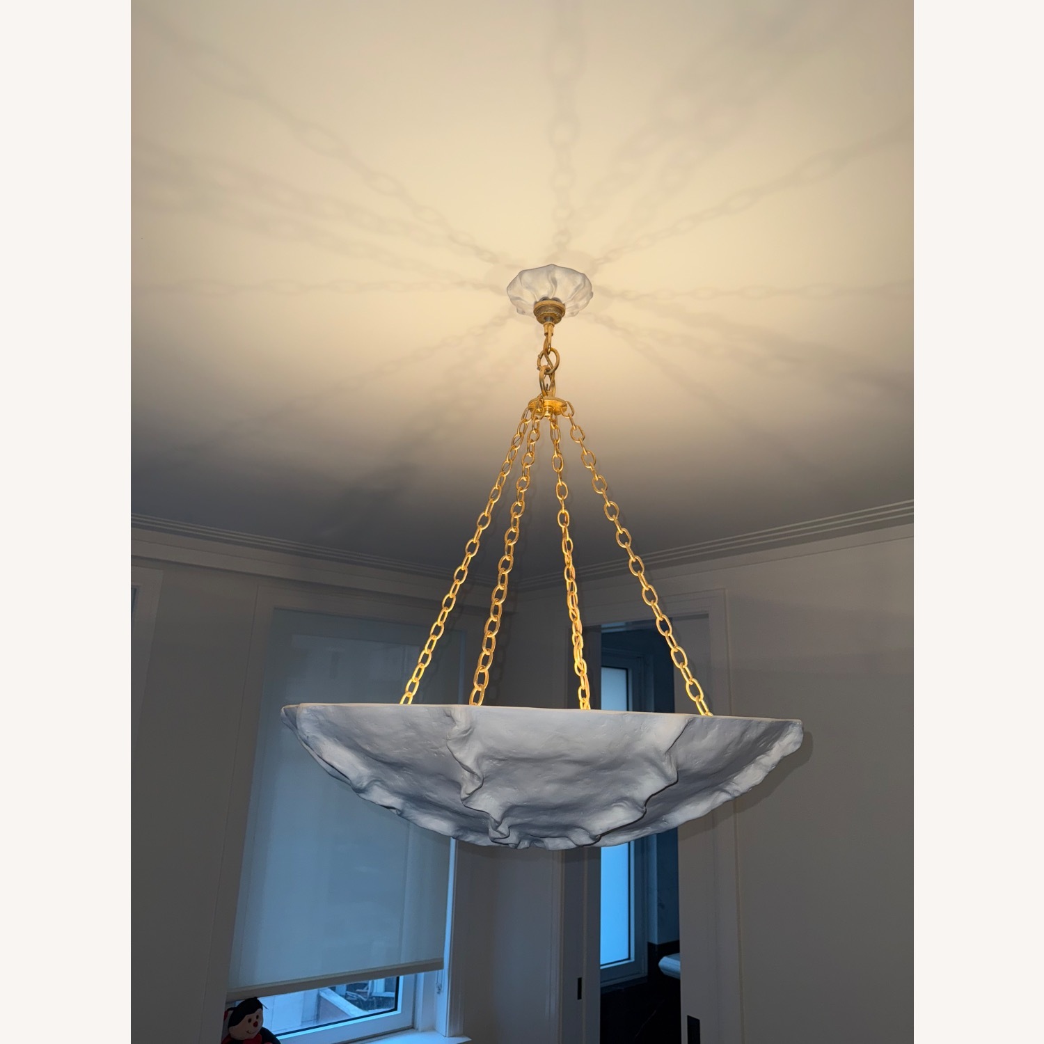 Aerin Benit Medium Gold Sculpted Chandelier - image-6