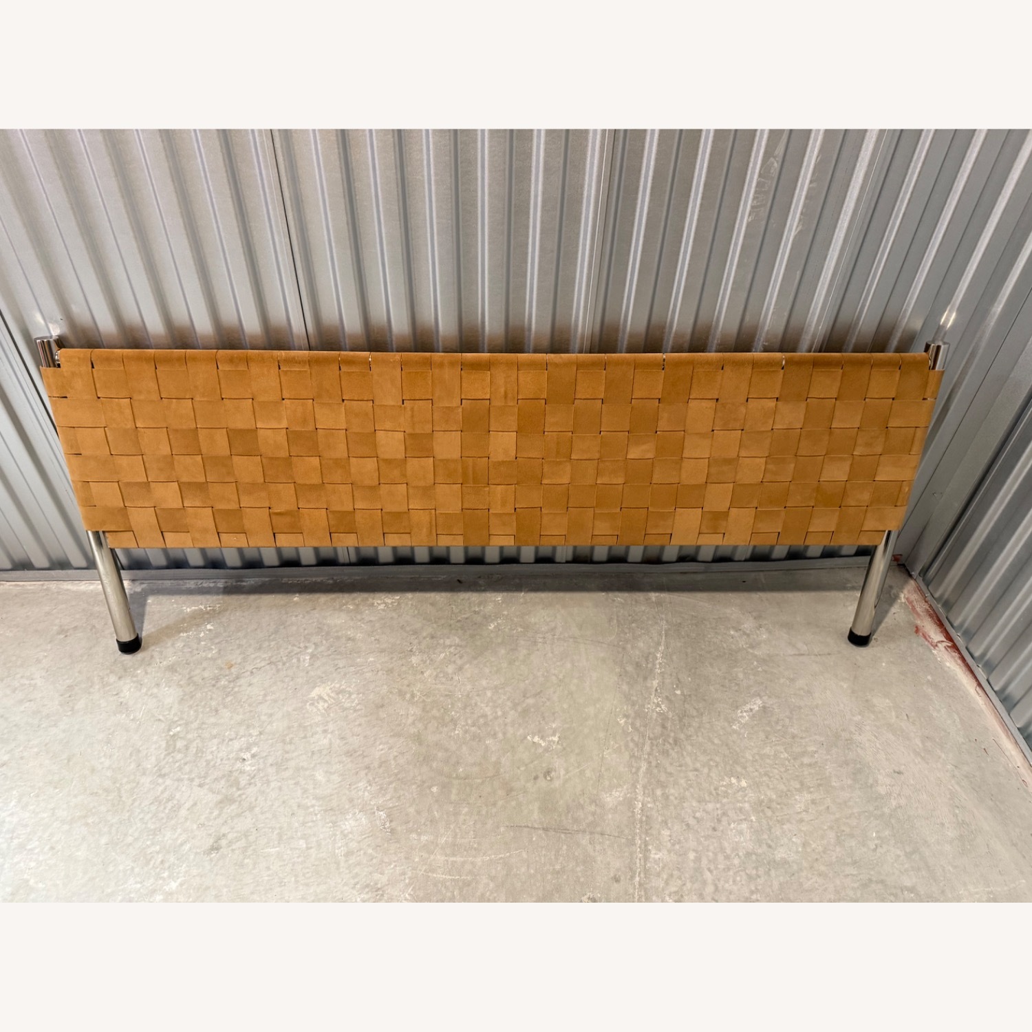 CB2 Woven Suede Bed Frame - image-3