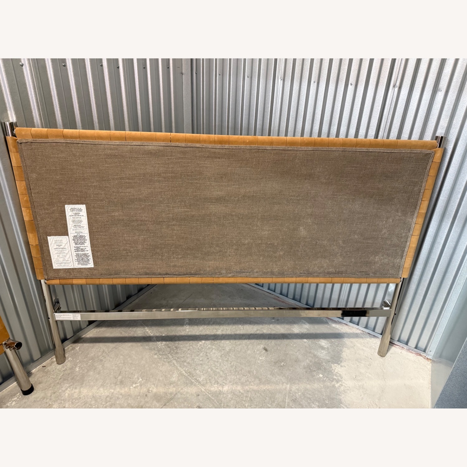 CB2 Woven Suede Bed Frame - image-6