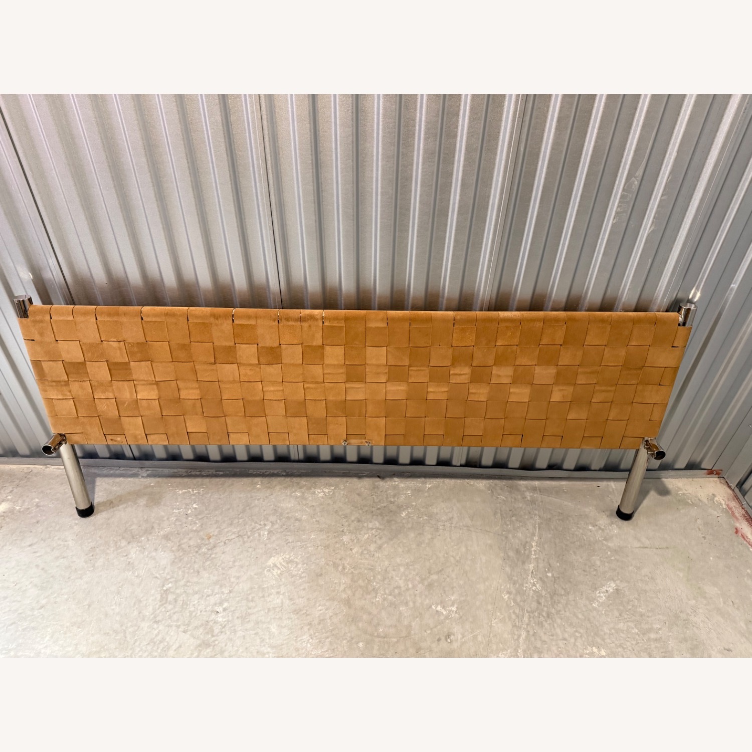 CB2 Woven Suede Bed Frame - image-4